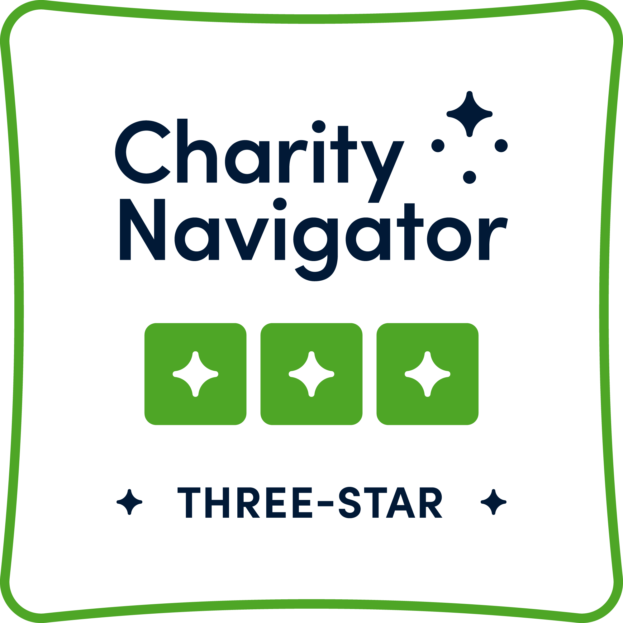 Charity Navigator 3-star badge