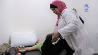 8-year old Judy receives physical therapy services from HI’s rehabilitation specialists in Amman, Jordan. © D.Ginsberg / HI
